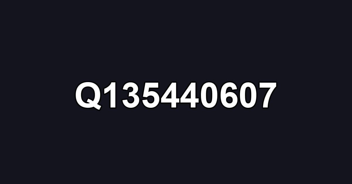 Q135440607