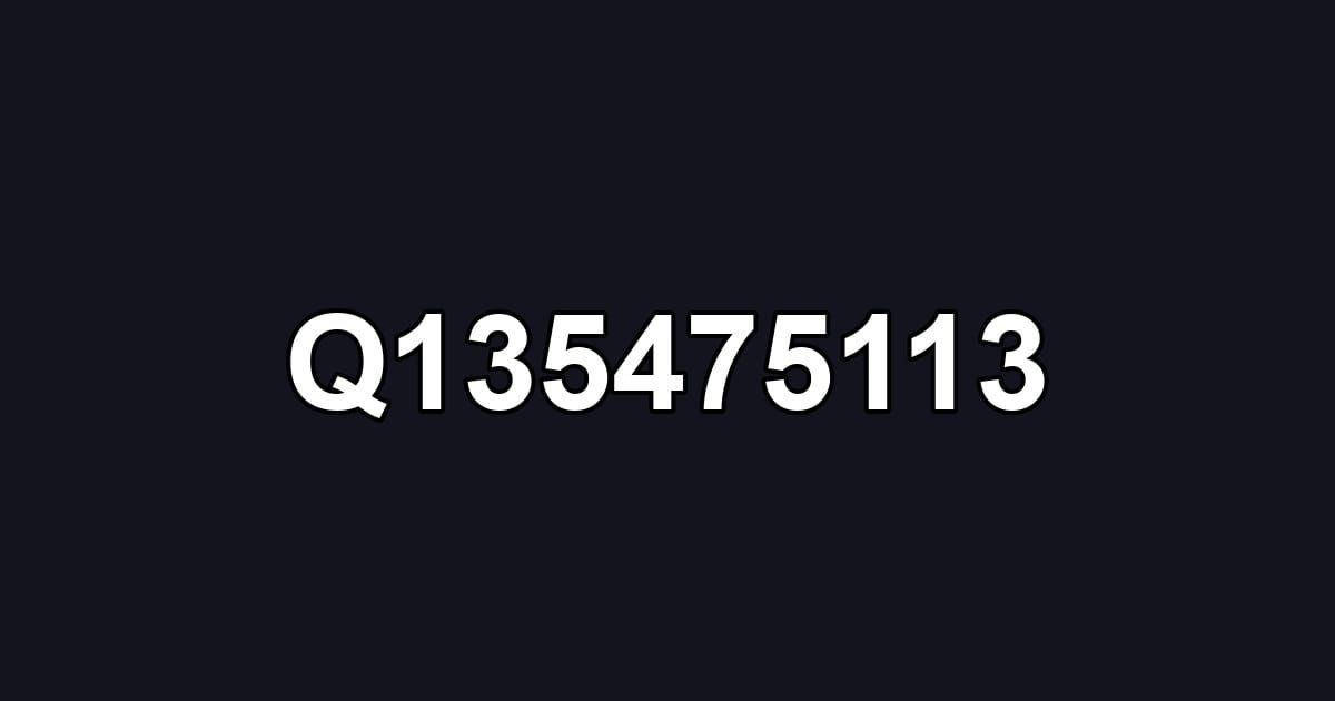 Q135475113