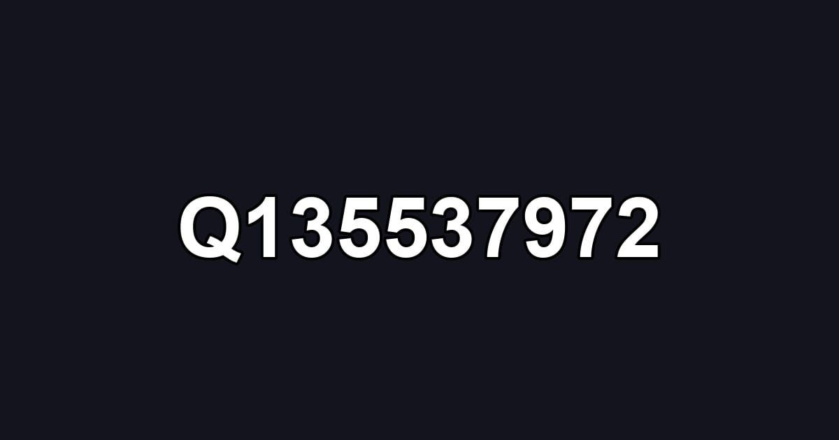 Q135537972