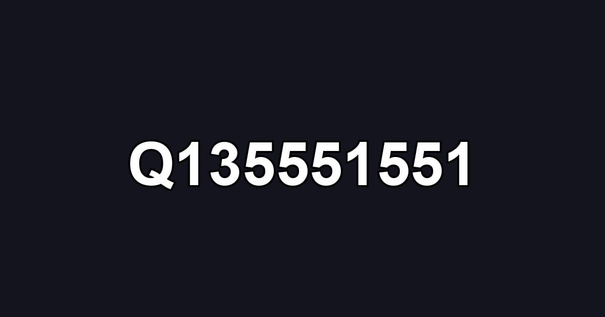Q135551551