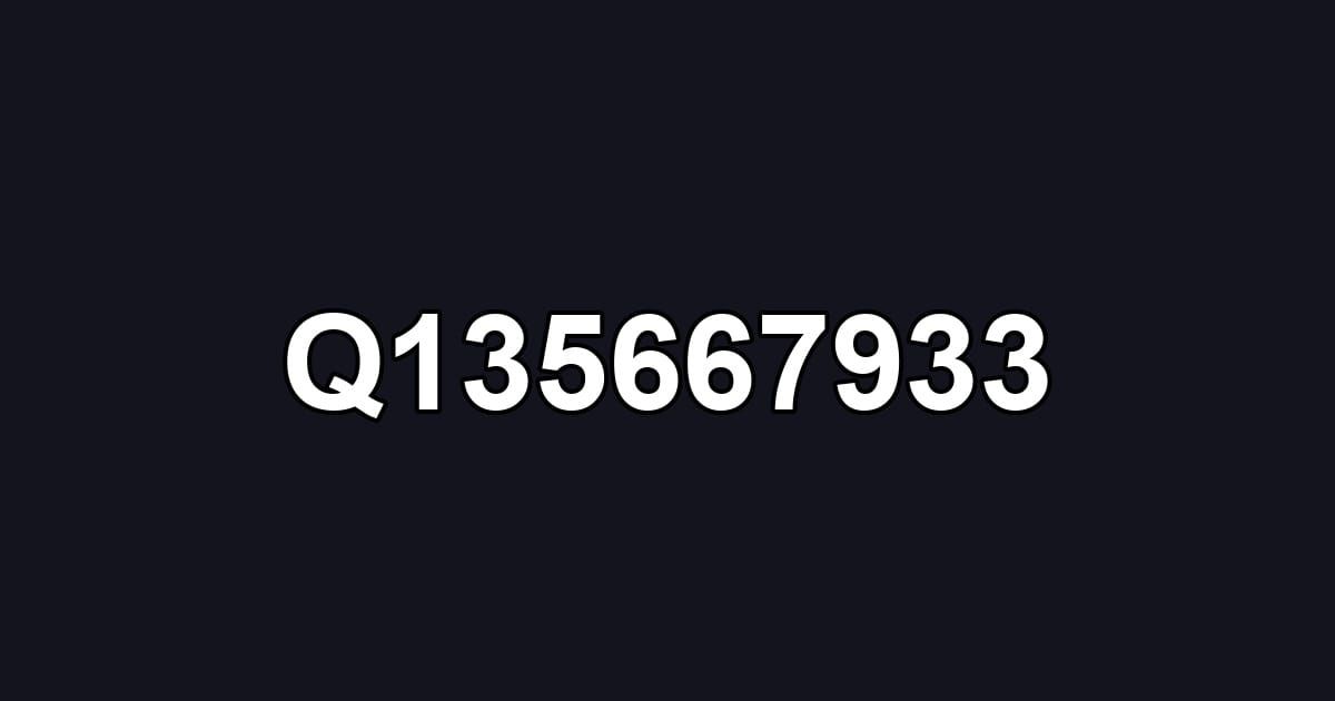 Q135667933