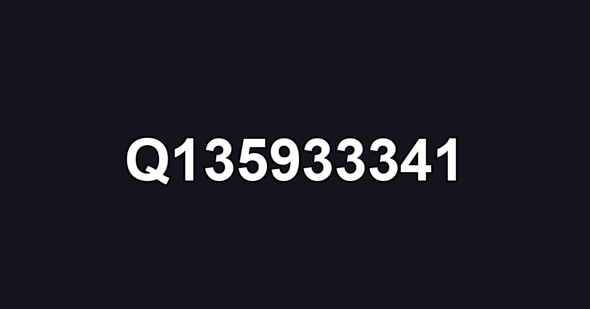 Q135933341