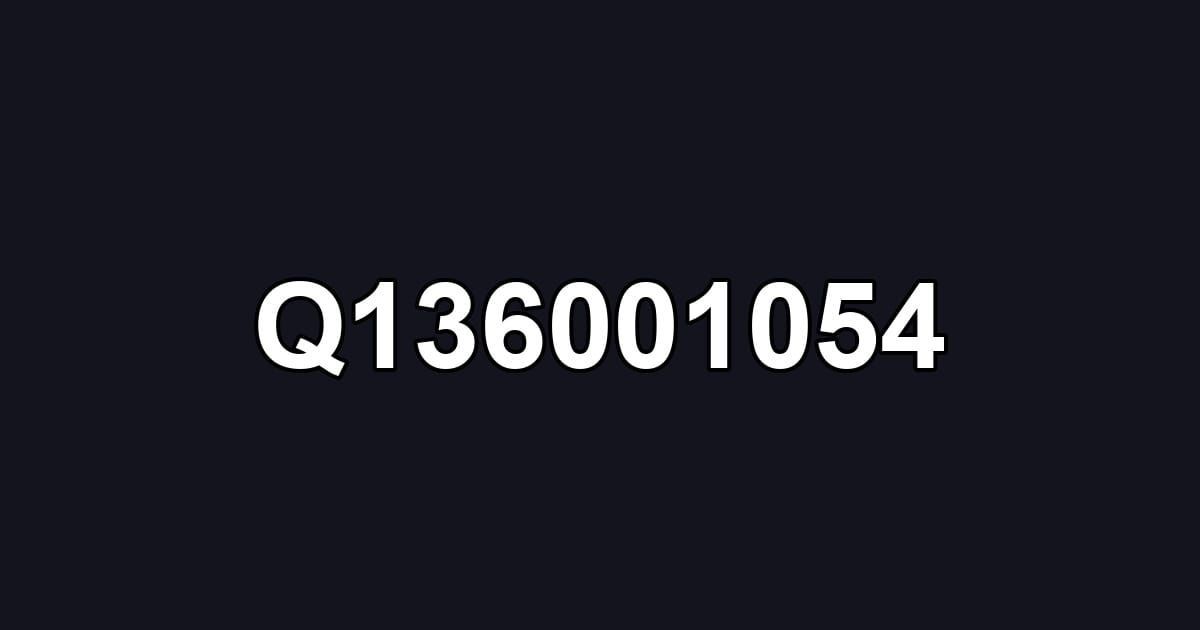Q136001054