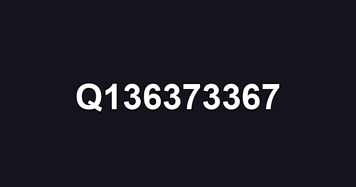 Q136373367