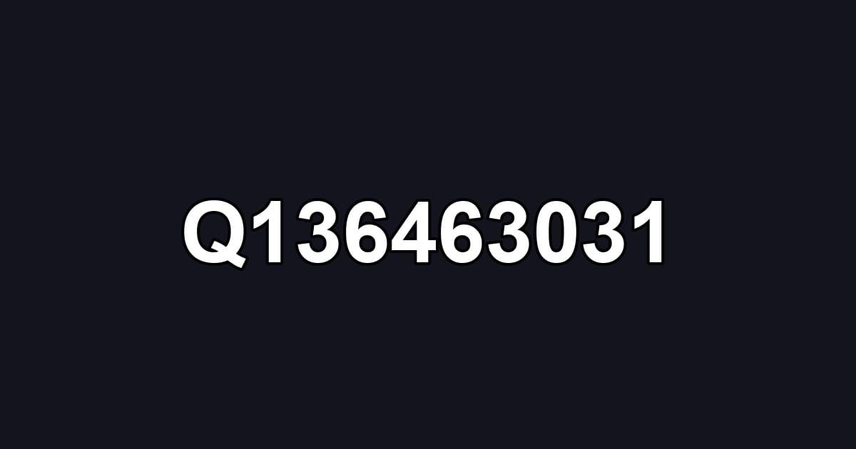 Q136463031