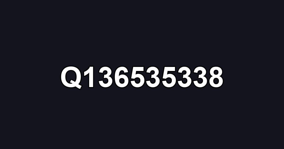 Q136535338