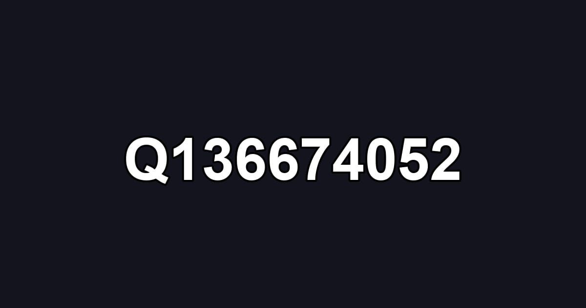 Q136674052