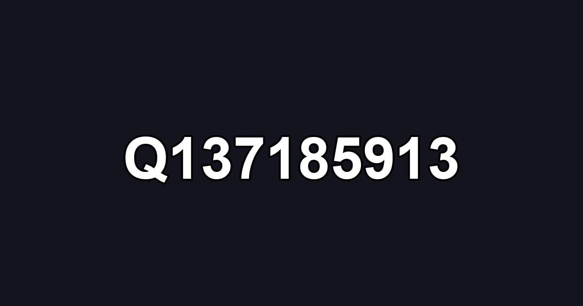 Q137185913