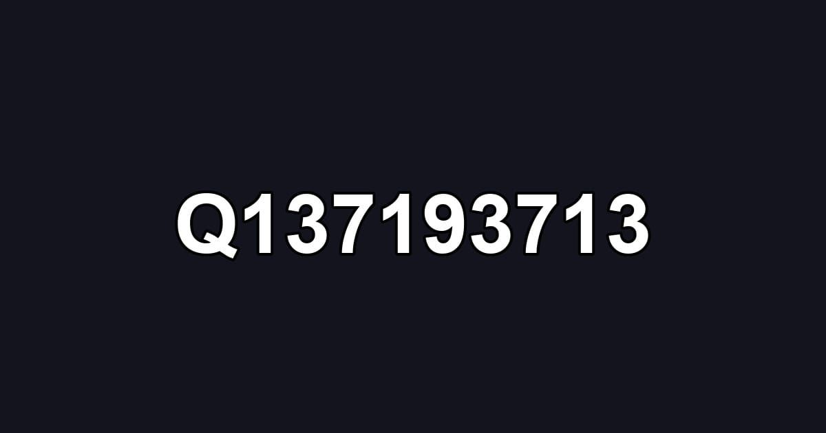 Q137193713