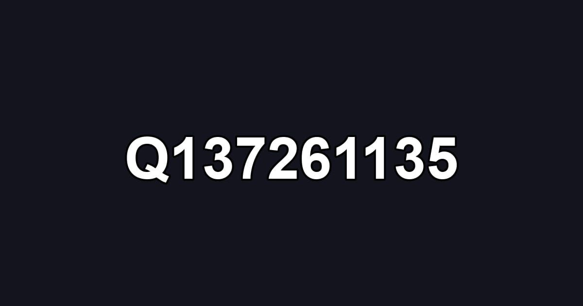 Q137261135
