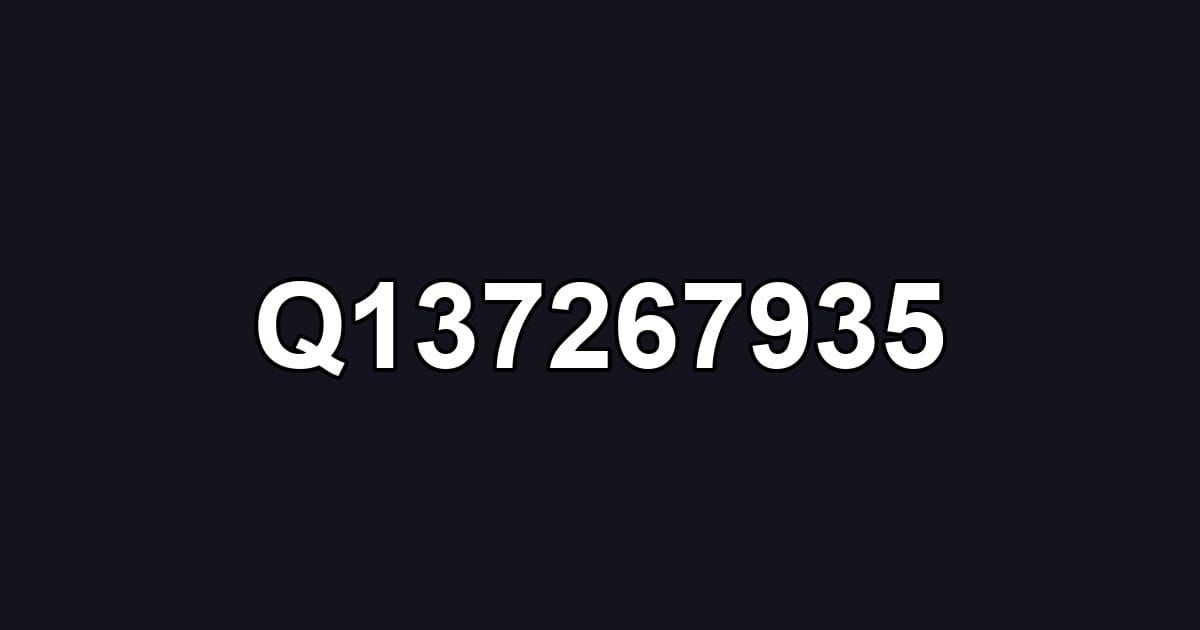 Q137267935