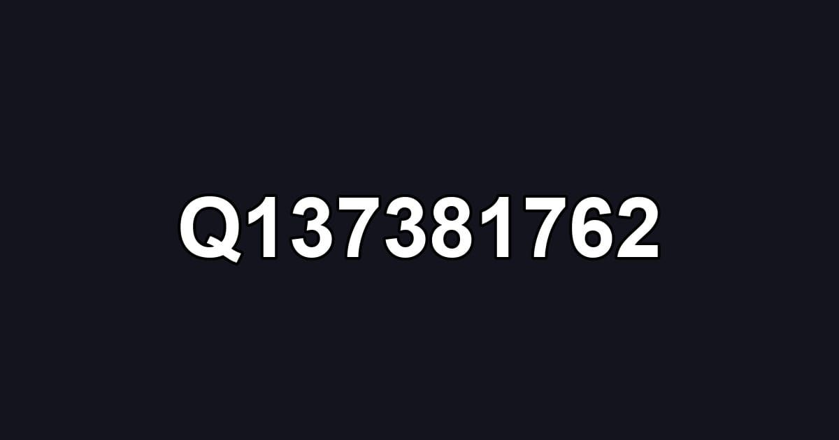 Q137381762