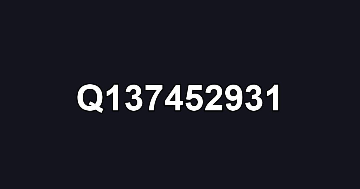 Q137452931