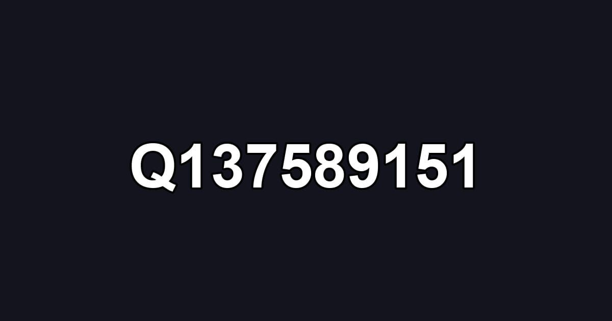 Q137589151