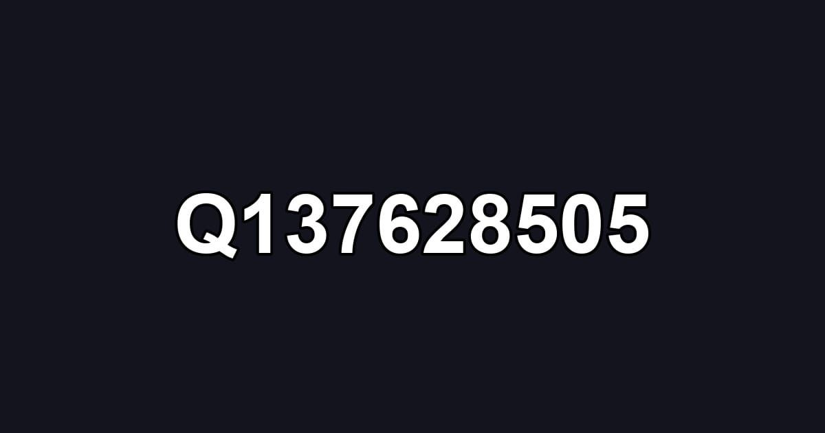 Q137628505