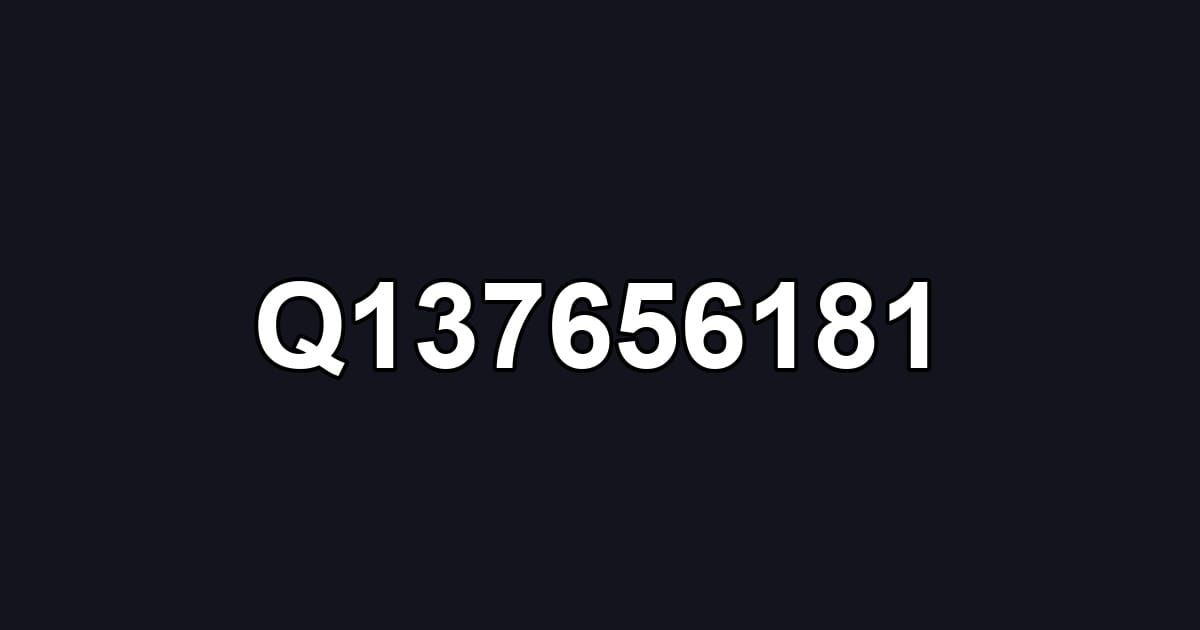 Q137656181