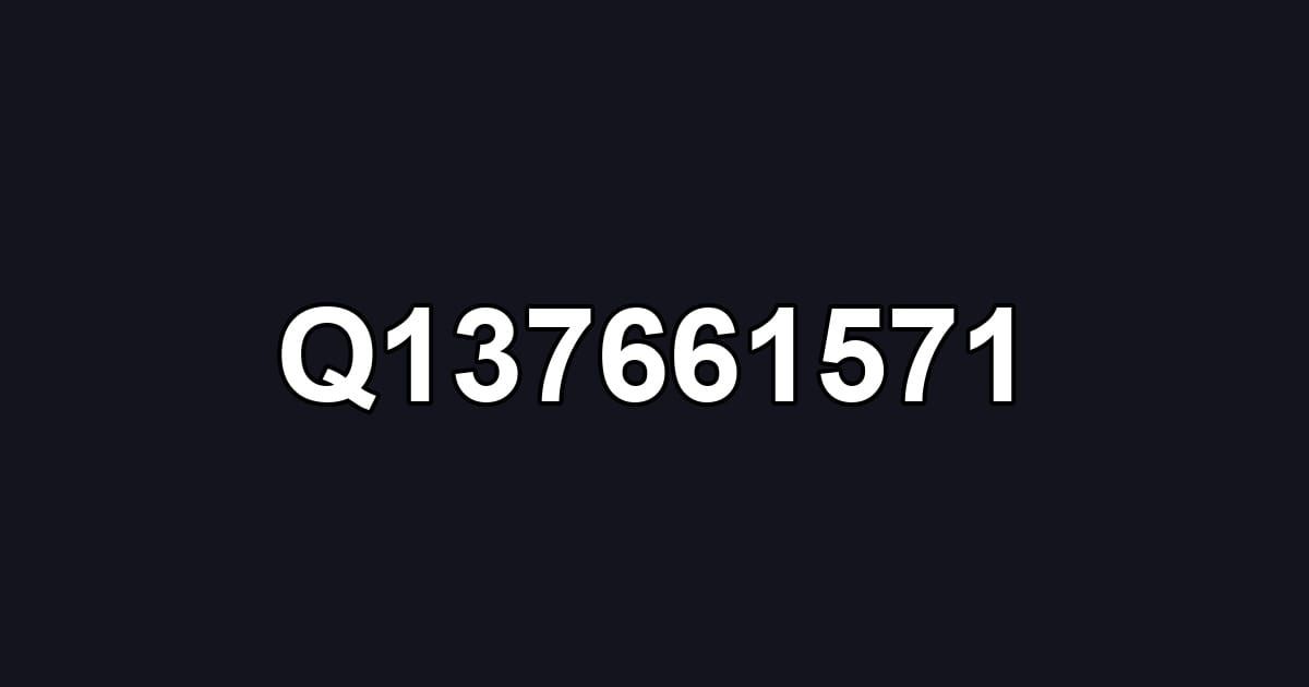 Q137661571
