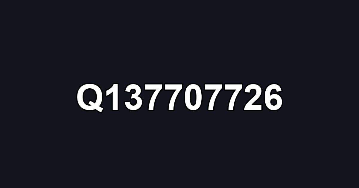 Q137707726