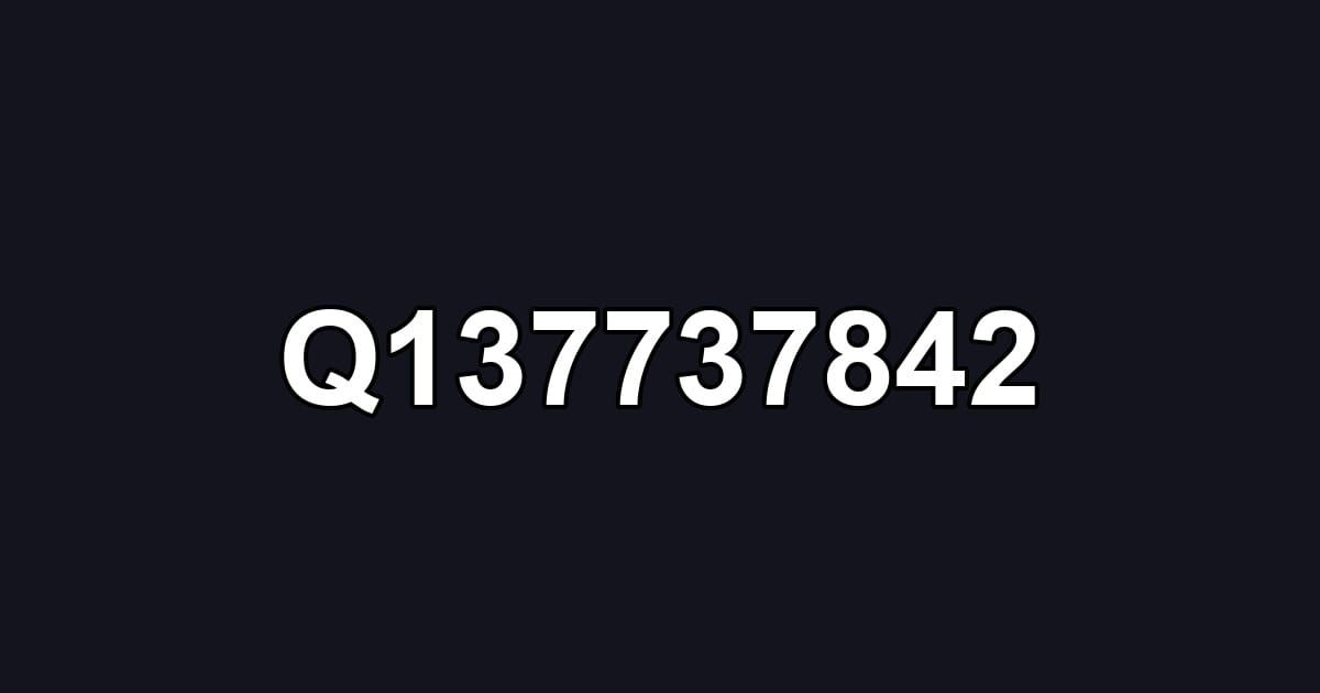 Q137737842