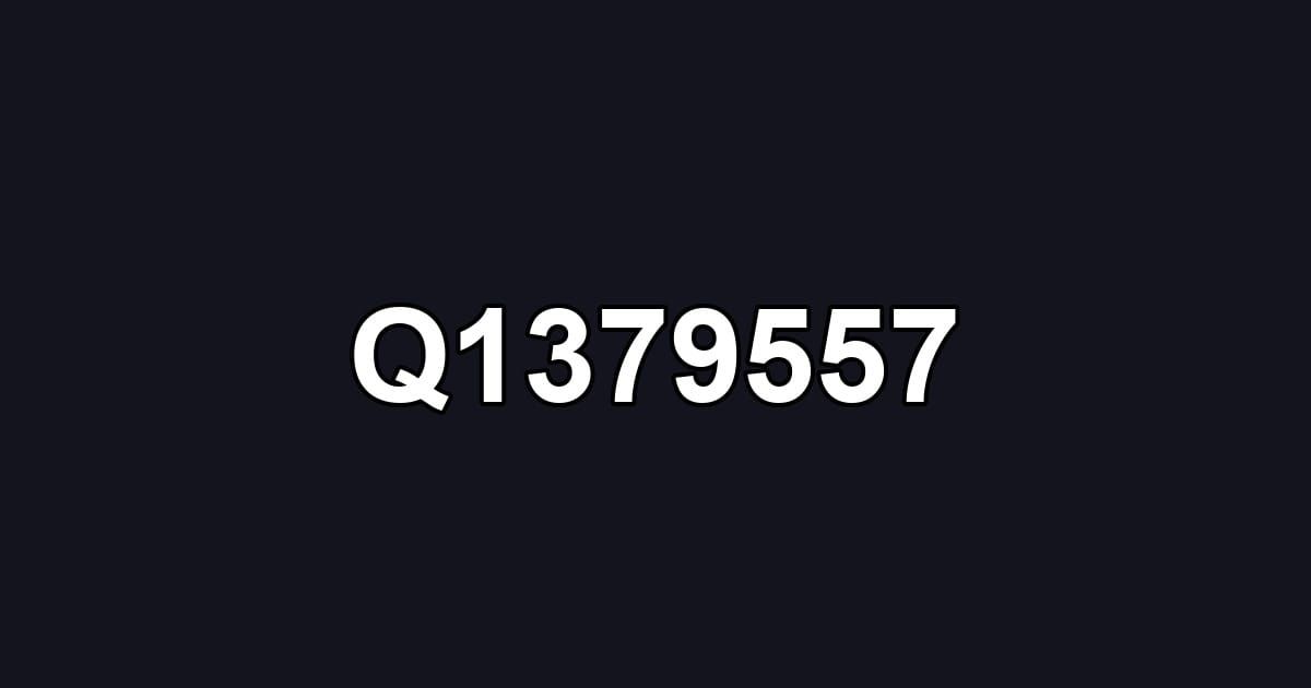 Q1379557