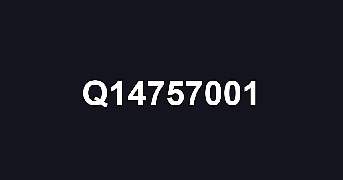 Q14757001