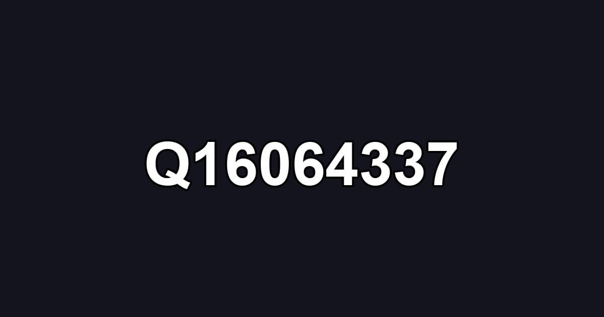 Q16064337