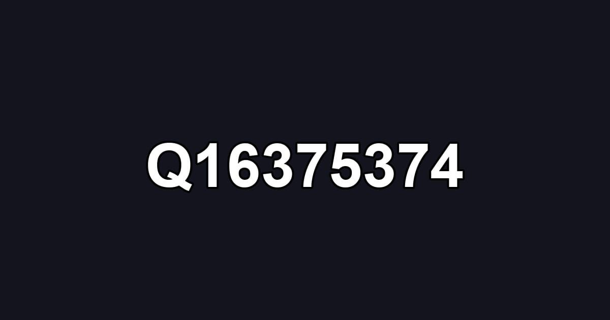 Q16375374