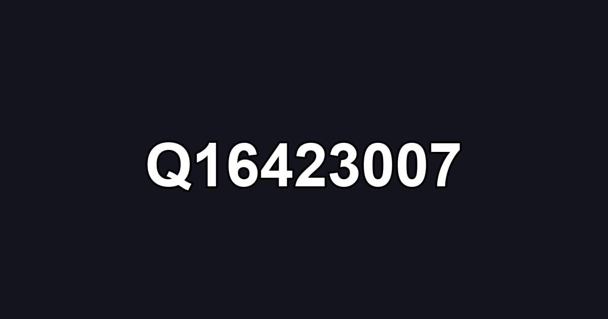 Q16423007