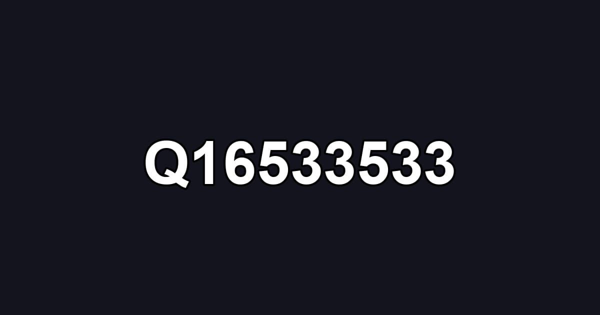 Q16533533