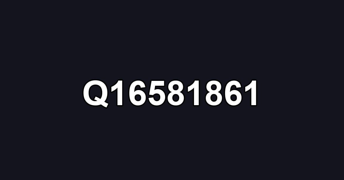 Q16581861