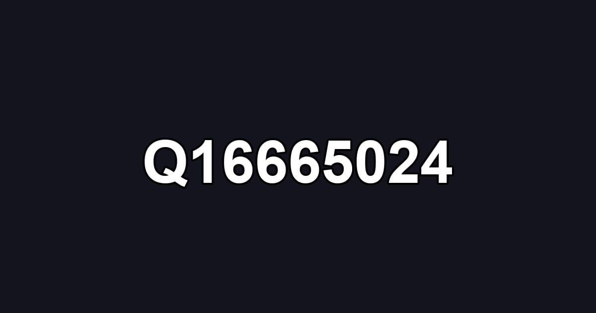 Q16665024