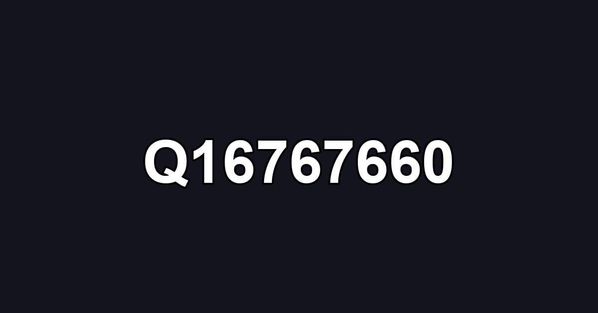 Q16767660