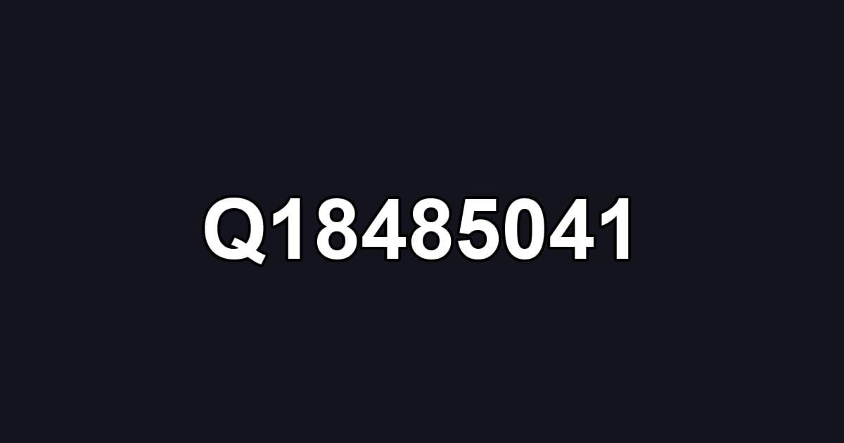 Q18485041