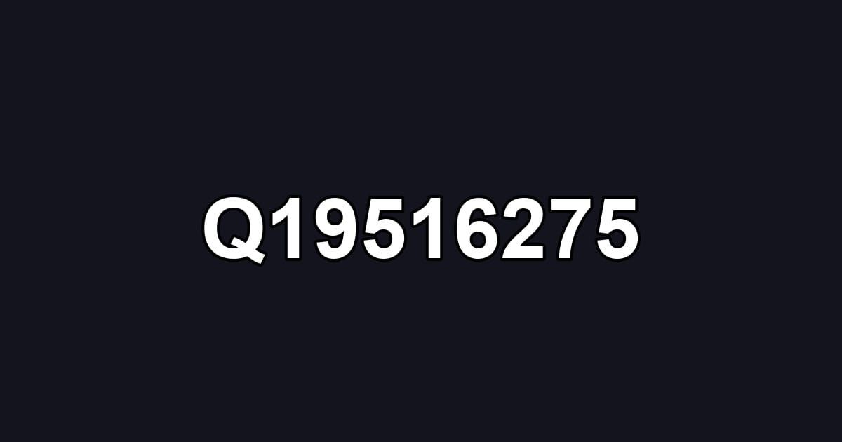 Q19516275