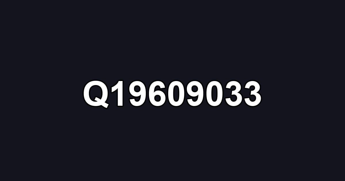 Q19609033
