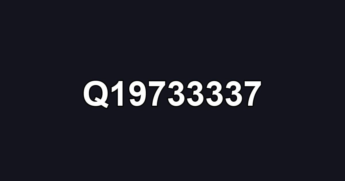 Q19733337