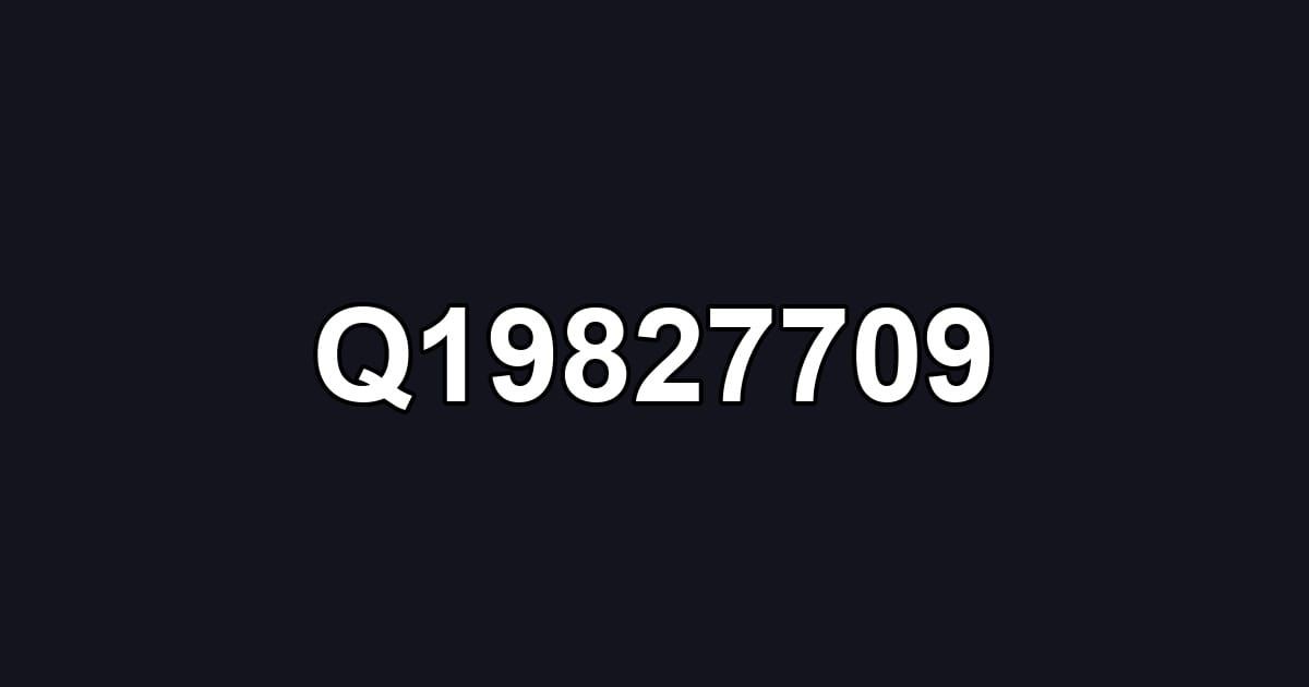 Q19827709