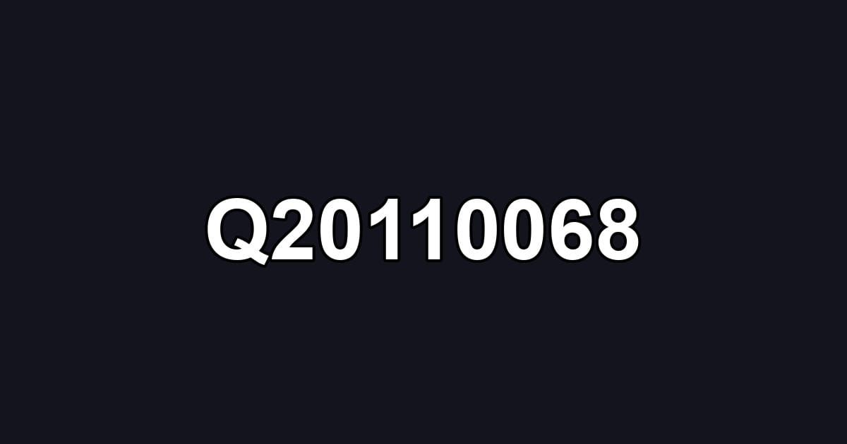 Q20110068