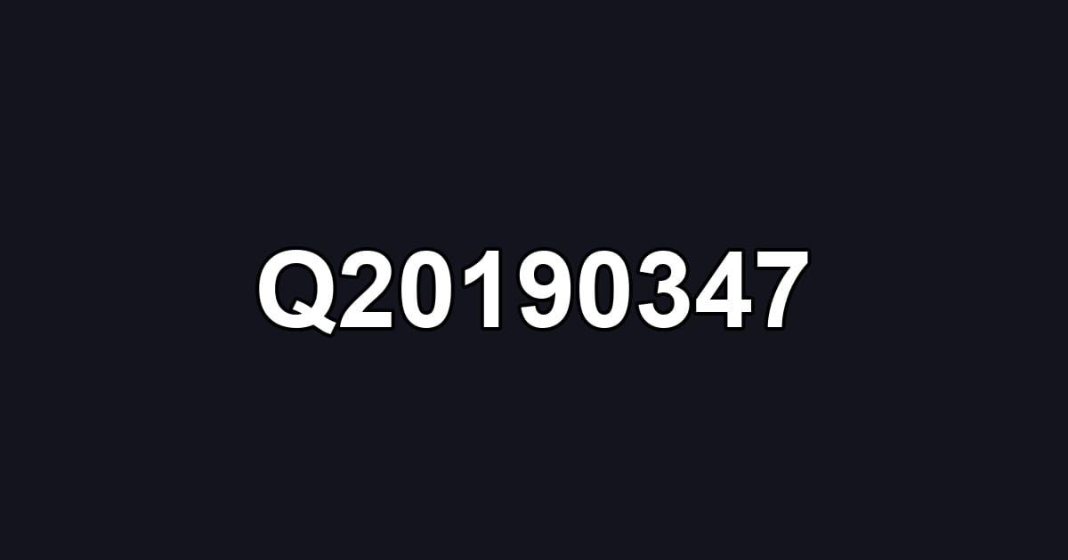 Q20190347