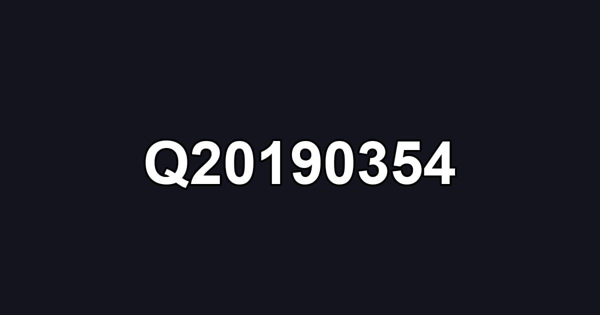 Q20190354