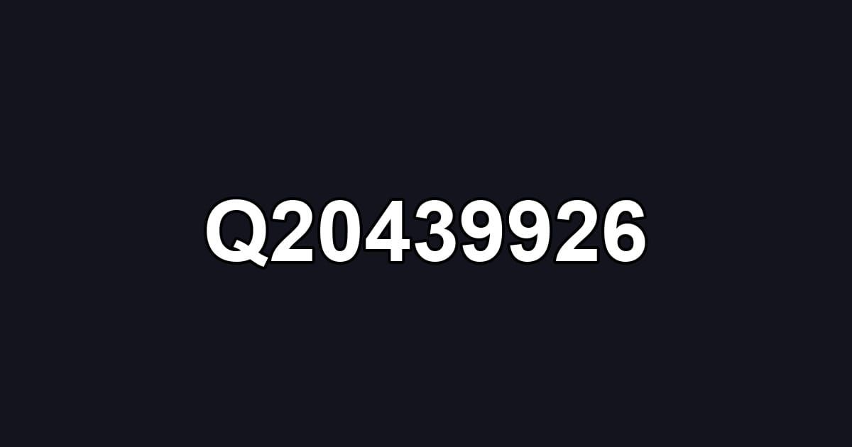 Q20439926