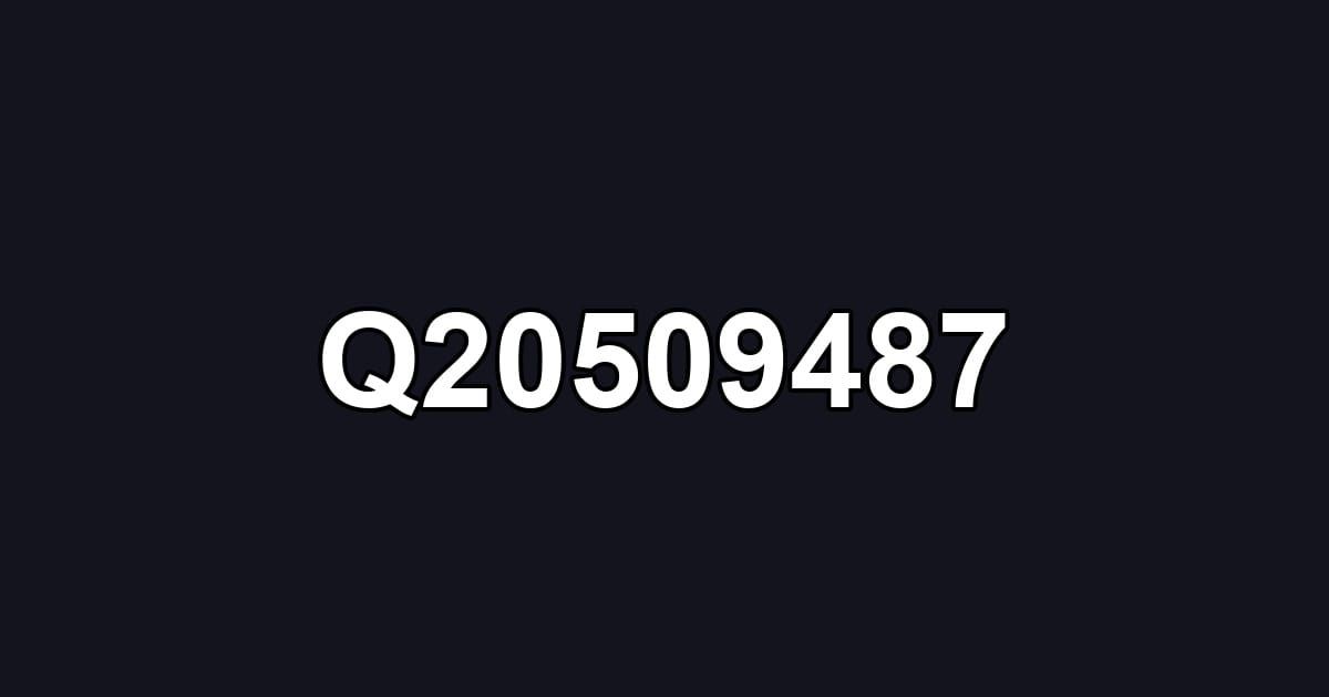 Q20509487