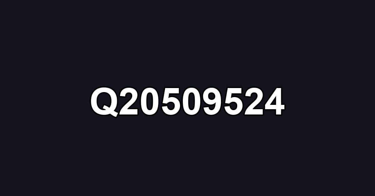 Q20509524