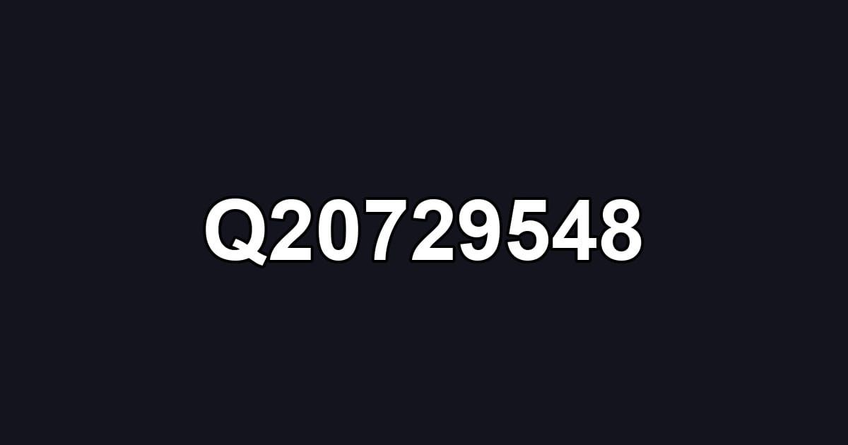 Q20729548