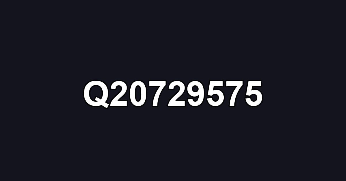 Q20729575