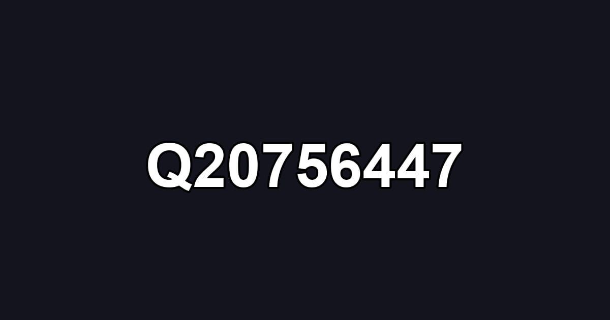 Q20756447
