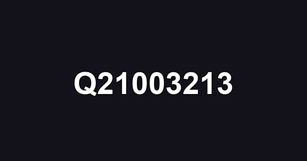 Q21003213