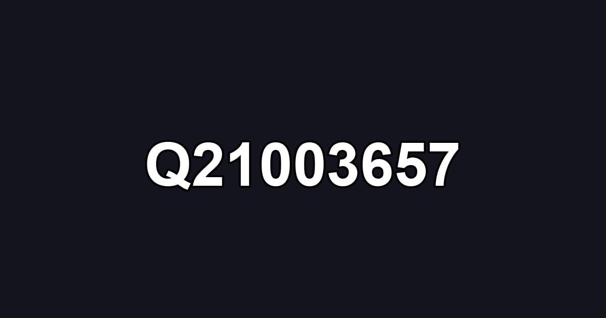 Q21003657
