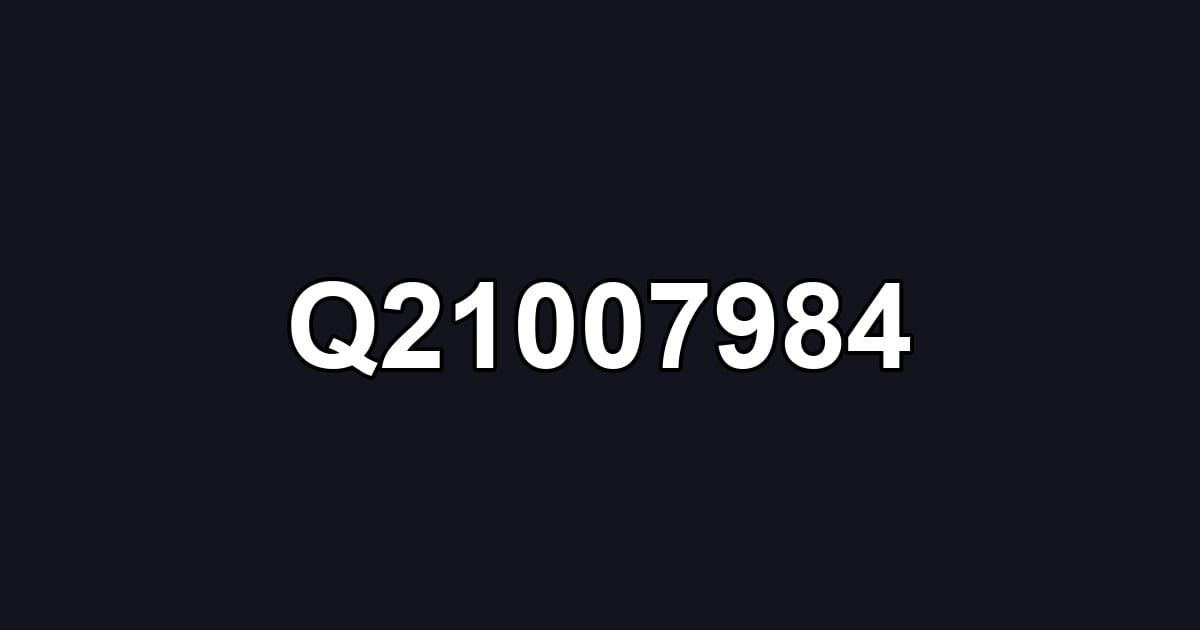 Q21007984