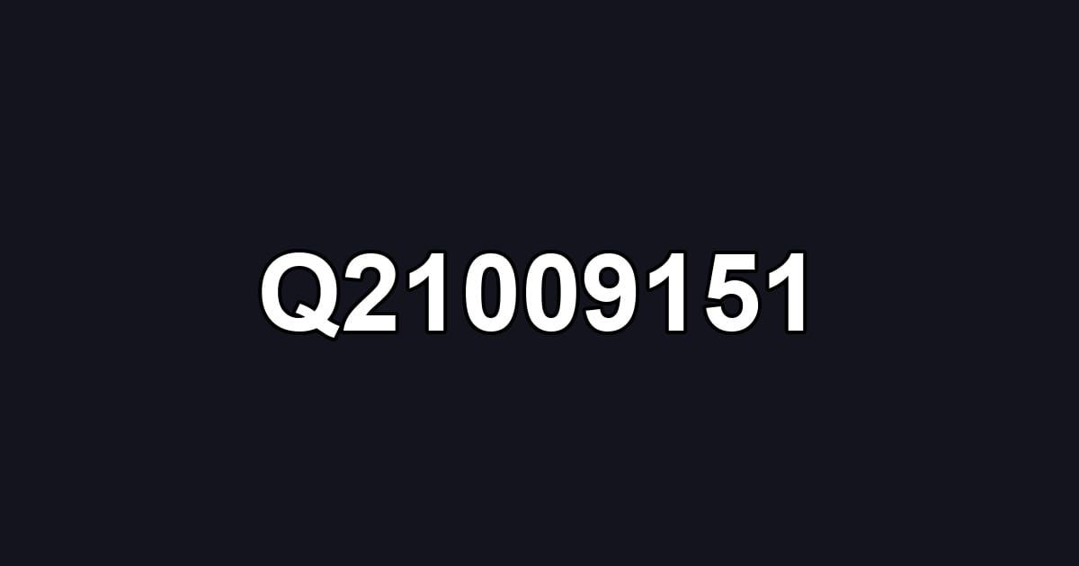 Q21009151